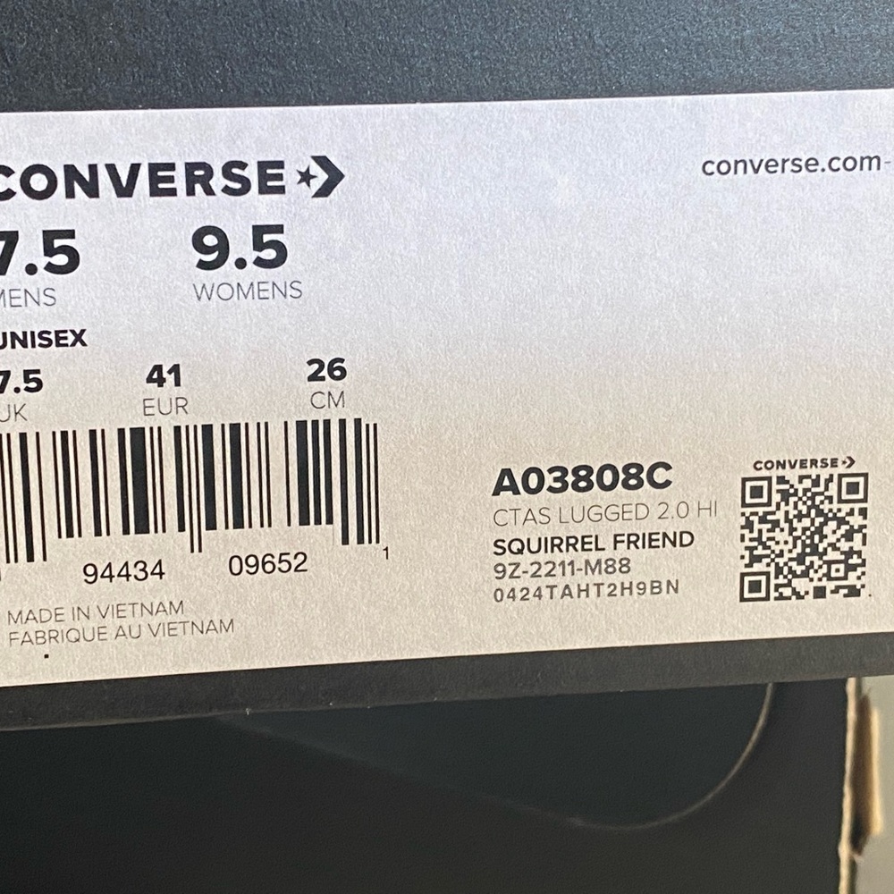 New with Box Unisex Converse Chuck Taylor All Star Lugged 2.0 High Top Platform - Picture 10 of 10